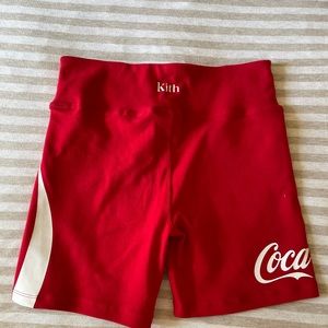 Brand new Kith Coca Cola biker Shorts